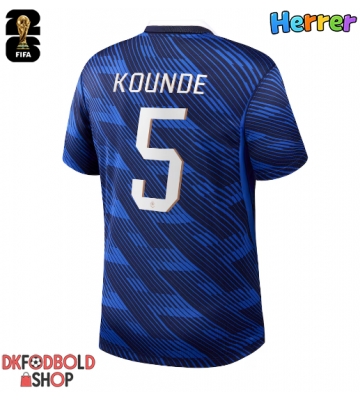 Frankrig Jules Kounde #5 Hjemmebanetrøje VM 2026 Kort ærmer